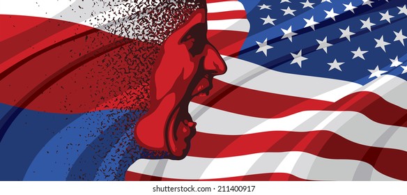 Angry Face Of Russia To USA