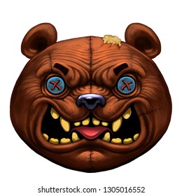 teddy bear angry