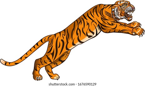 7,673 Tiger Jump Images, Stock Photos & Vectors | Shutterstock
