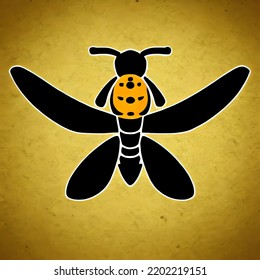 Angry Wasp Logo, E-sport Style, Flat Colour