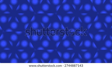 Angular geometric maze pattern in vibrant blue — contemporary seamless texture for packaging and branding.