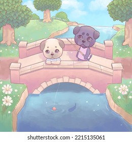 Animal Crossing New Horizons Illustration