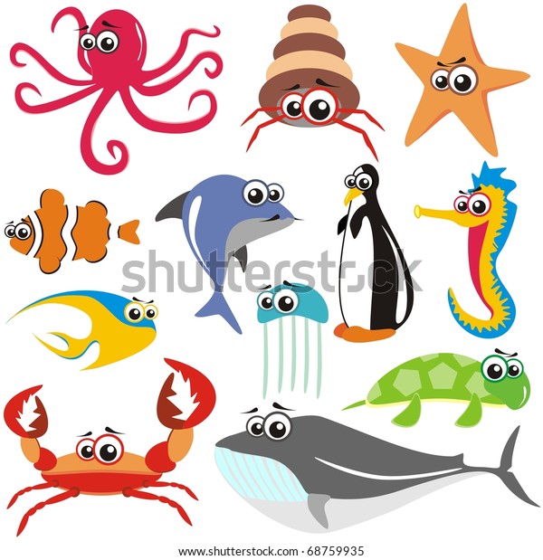Shark Turtle Humor New Postcard FUNNY SEA ANIMAL WHALE Dolphin