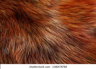 Animal Fur Texture of Wolf or Fox extreme closeup. 3d Rendering