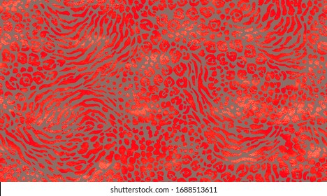 Textura mezclada con animales