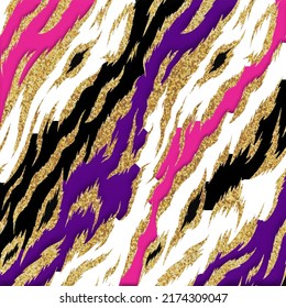 Animal Print, Leopard Texture Background, Snake Pattern, Tiger And Crocodile Skin, Zebra Sequins Design Textile, Colorful Fashion Fabric, Silk Scarf