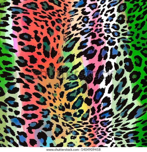 Animal Print Leopard Texture Background Stock Illustration 1404909458 ...