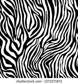 Animal Print. Zebra/Tiger Ornament. Seamless Pattern.