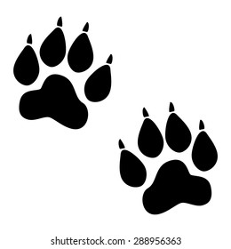 Animal Tracks Vector Illustration Stock Vector (Royalty Free) 249027049 ...