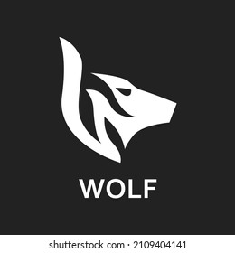 Animated Simple Sign Logo Icon Wolf