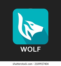 Animated Simple Sign Logo Icon Wolf