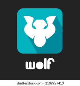 Animated Simple Sign Logo Icon Wolf