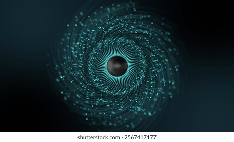 Animation of artificial intelligence eye. Abstract digital and technology. Big data visualization. Futuristic digital background. 3d rendering. 3D Illustration
