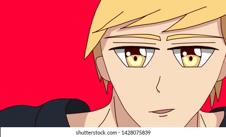 Cartoon Character With Blonde Spiky Hair