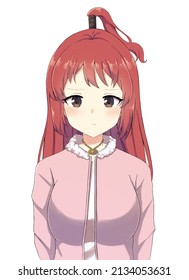 Anime cute kawaii girl avatar with fashion outfit