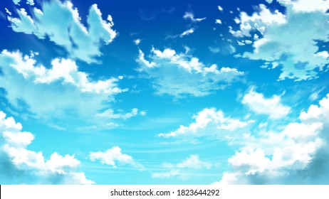 Blue Sky Anime Hd Stock Images Shutterstock