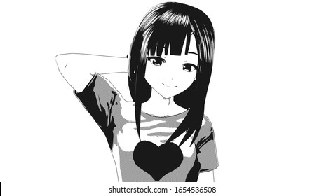 Anime Girl Drawing Images Stock Photos Vectors Shutterstock