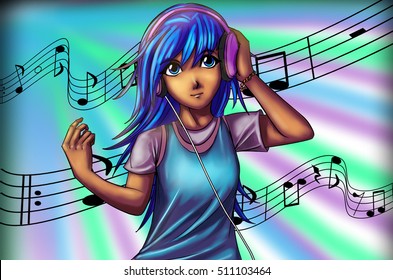 Anime Music Images Stock Photos Vectors Shutterstock