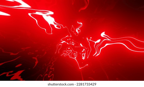 Anime Retro style psychedelic pattern, 70s 80s and 90s trends background with popping neon colors and glow to give it a modern look red sparks flame fire 