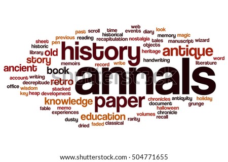 Annals word cloud concept