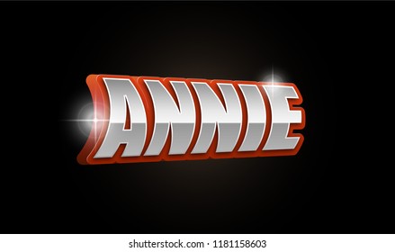 184 Annie name Images, Stock Photos & Vectors | Shutterstock