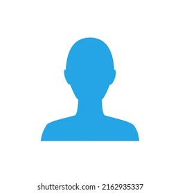 Anonymous Gender Neutral Face Avatar. Incognito Head Silhouette