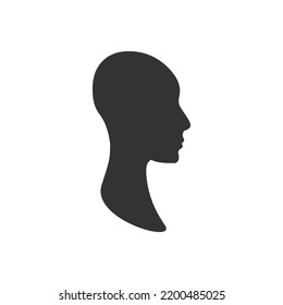 Anonymous Profile Avatar Of A Side View Gender Neutral Face