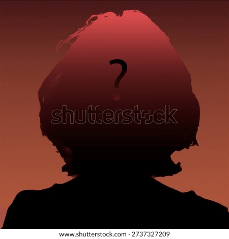 Anonymous Profile with Question Mark of Identity