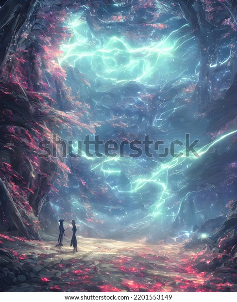 Another world fantasy scenery\
space