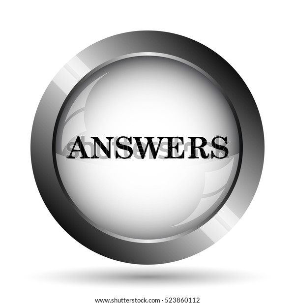 Answers Icon Answers Website Button On Stock Illustration 523860112