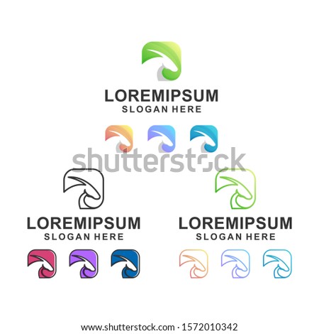 antelope with square logo design bundle