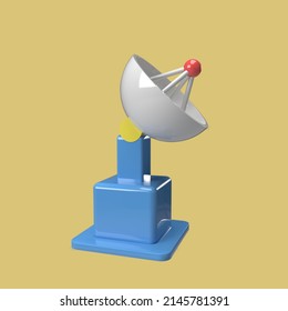 Antenna 3d Model Cartoon Style Render Stock Illustration 2145781391 ...