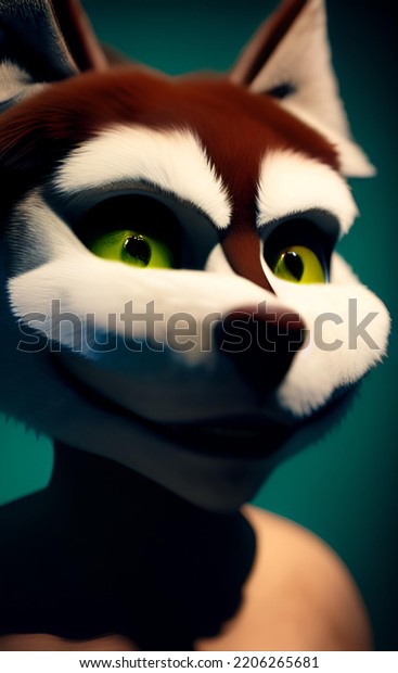 Anthropomorphic Animal Furry Animal Form Person Stock Illustration ...