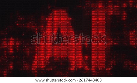Anti AI Error Code Danger 3D Illustration