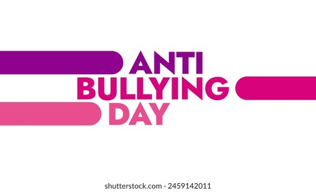 Anti Bullying Day colorful text typography on banner illustration great for wishing and celebrating anti bullying day in may - Powered by Shutterstock