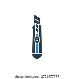 Anti cutter solid glyph icon vector illustration 