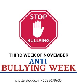 Anti-Bullying Week vector banner design. November - Powered by Shutterstock