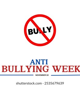 Anti-Bullying Week vector banner design. November - Powered by Shutterstock