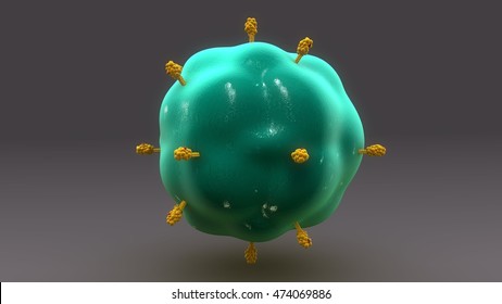 Antigen presenting cells 3d illustration