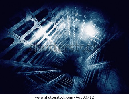 Similar – Image, Stock Photo Swirling illuminated windows