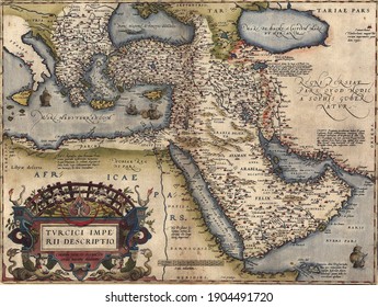 An Antique Mapby Abraham Ortelius, Circa 1570