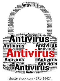 Antivirus Lock Representing Attack Protect And Spyware
