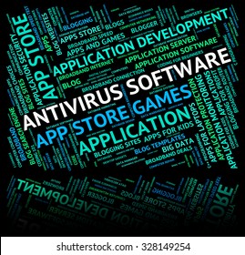 Antivirus Software Representing Firewall Attack And Shareware