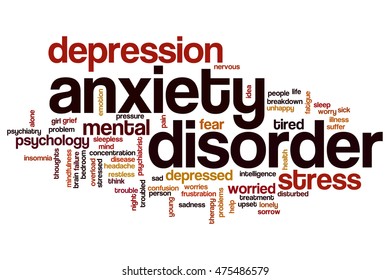 Anxiety Disorder Word Cloud Concept Stock Illustration 475486579 ...