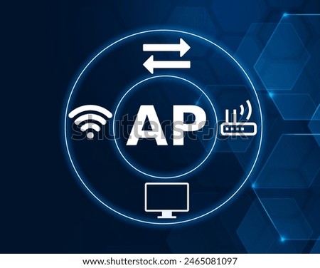 AP acronym, access point, device that logically connects wireless client devices operating in infrastructure to one another and provides access to a distribution system.