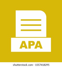 Apa File Isolated On Abstract Background Stock Illustration 1557418295 ...
