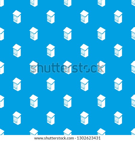 Apartment post box pattern seamless blue repeat for any use