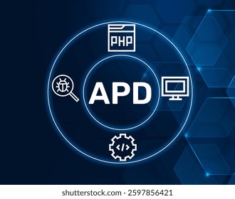 apd advanced php debugger.APD acronym. A debugger for advanced PHP programming tasks.