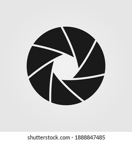 Aperture Icon  Illustration. Camera Shutter, Photography Concept Icon.