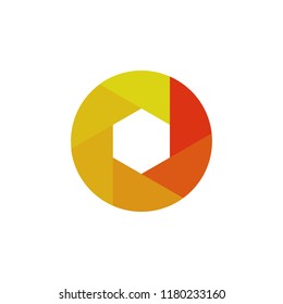 aperture illustration. Element of optometry icon for mobile concept and web apps. Colored aperture illustration can be used for web and mobile on white background